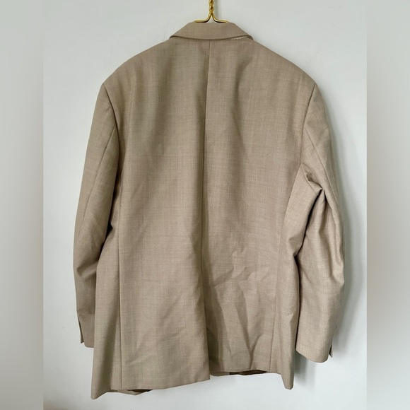 Bert Pulitzer Tan Beige Wool Blend Sport Coat Men’s Lined Blazer Jacket 42R - Picture 3 of 9
